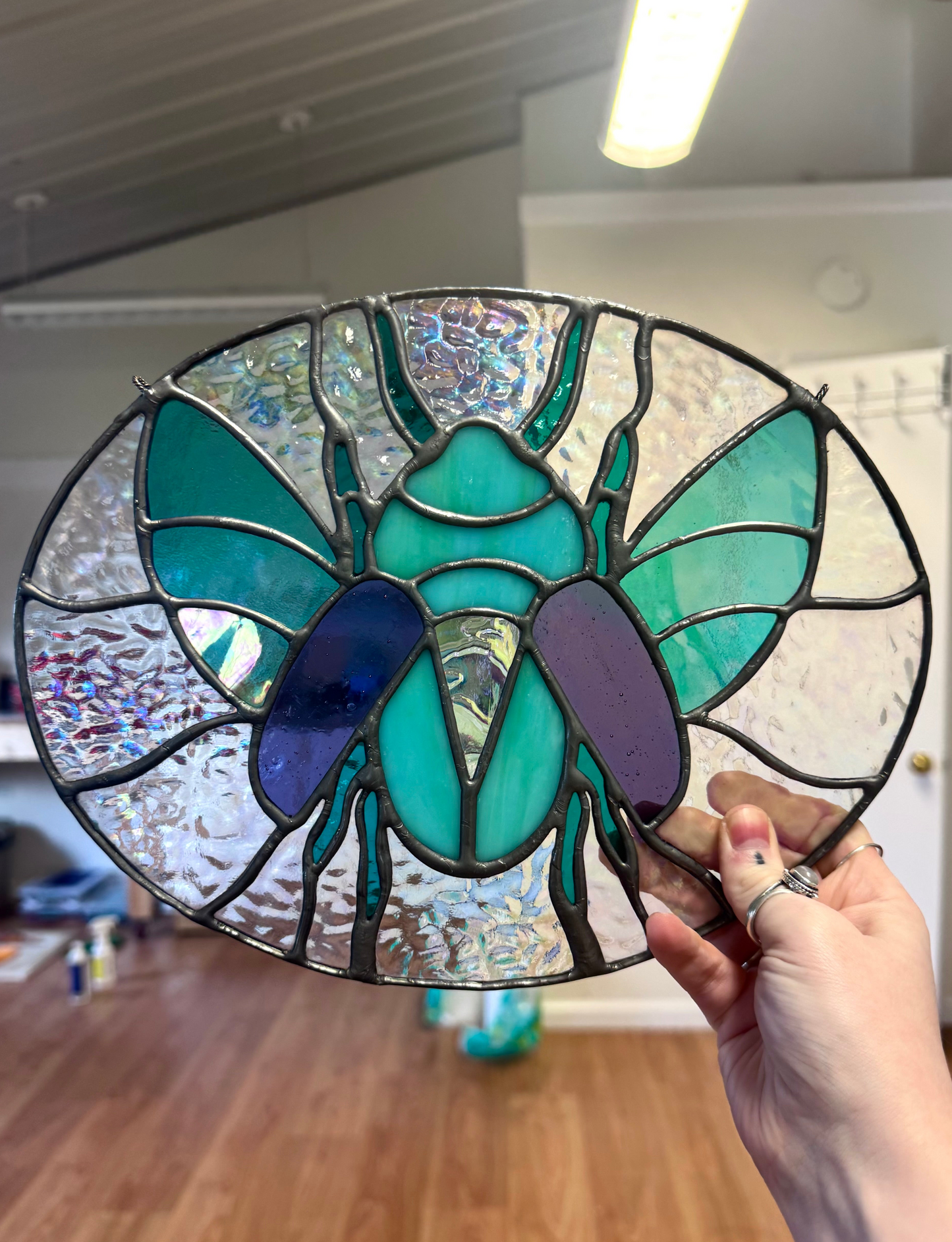 Iridescent Beetle Panel