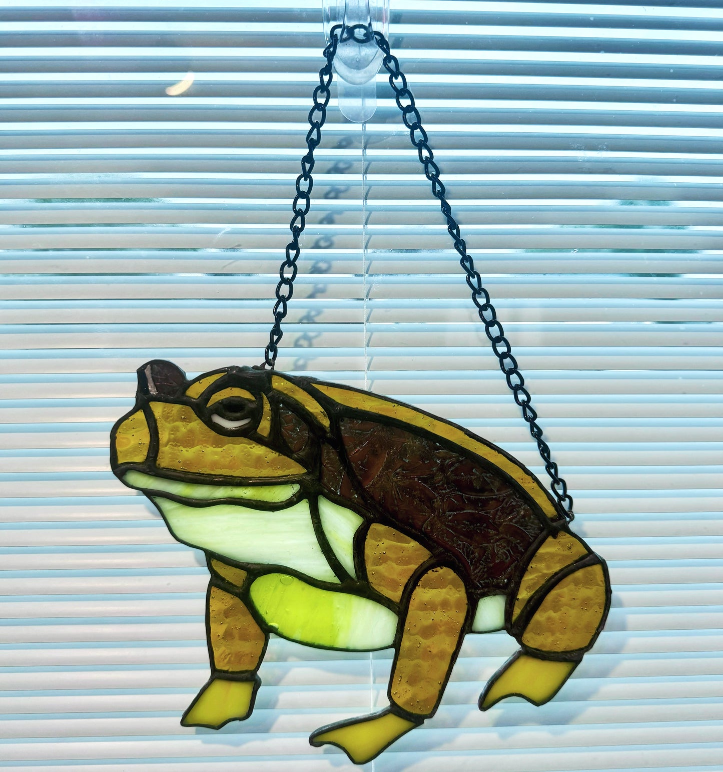 Toad Stained Glass Suncatcher