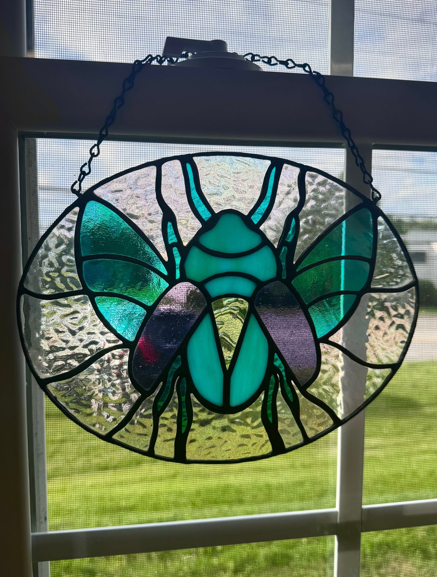 Iridescent Beetle Panel