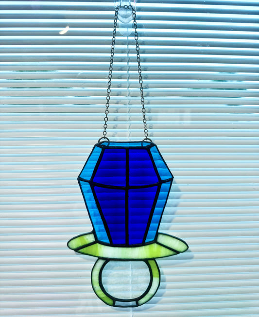 Ring Pop Stained Glass Suncatcher