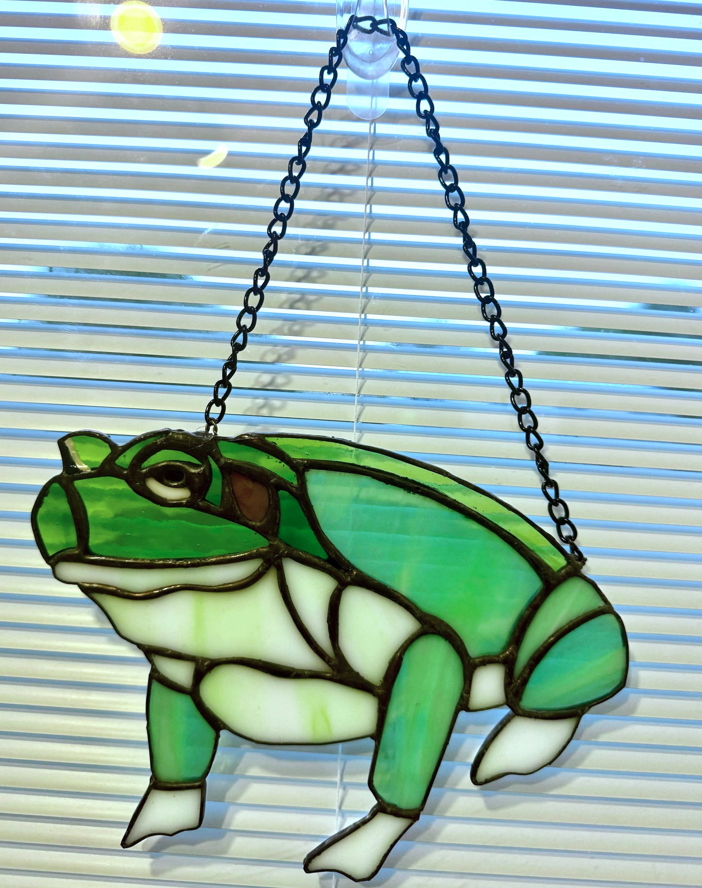 Toad Stained Glass Suncatcher